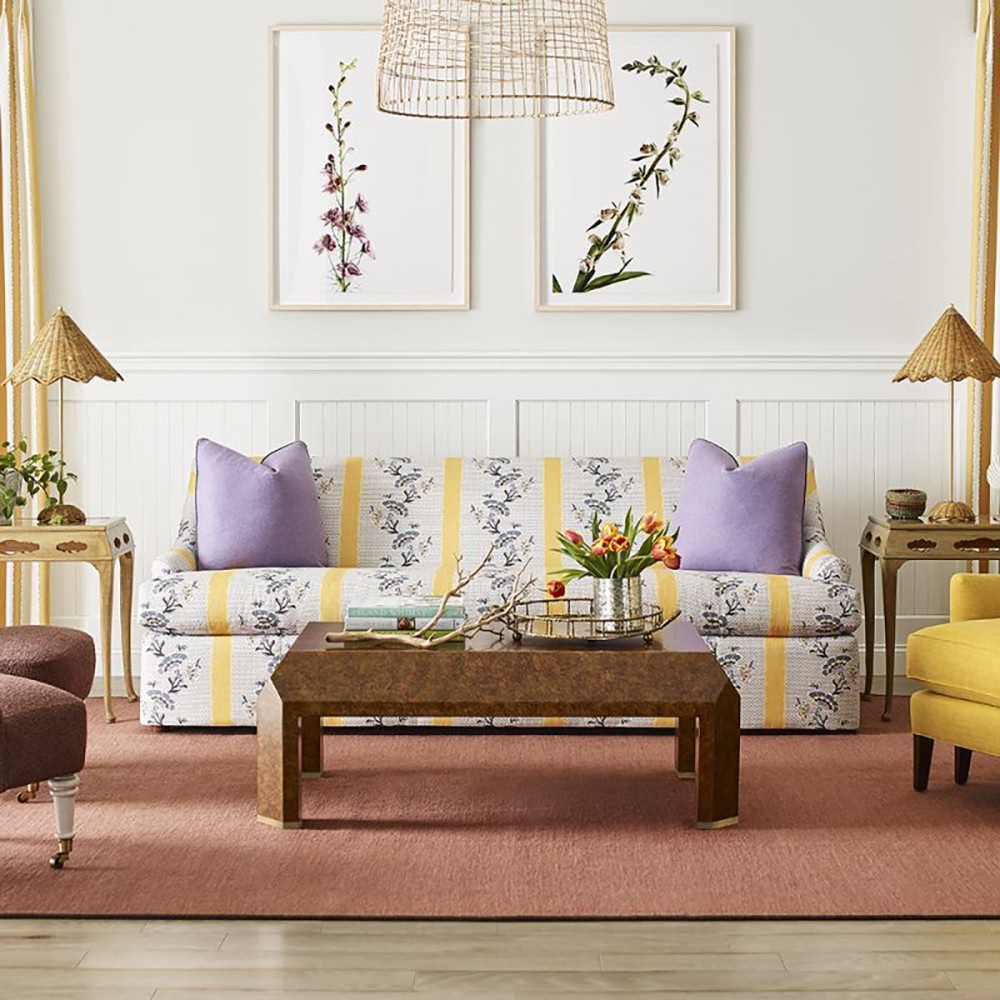 Facet Modern Classic Faux Tortoise Wood Rectangular Coffee Table|