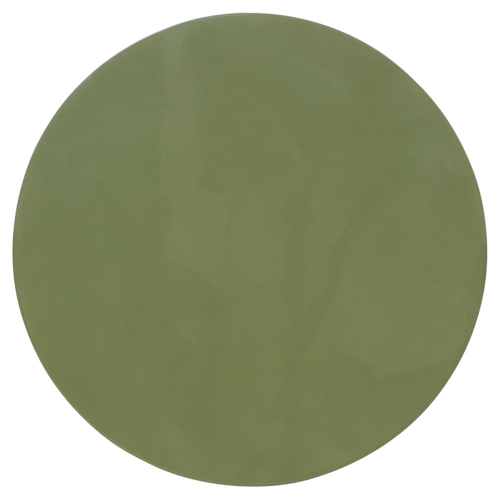 Olsen Modern Classic Moss Green Wood Round Accent Drink Table|