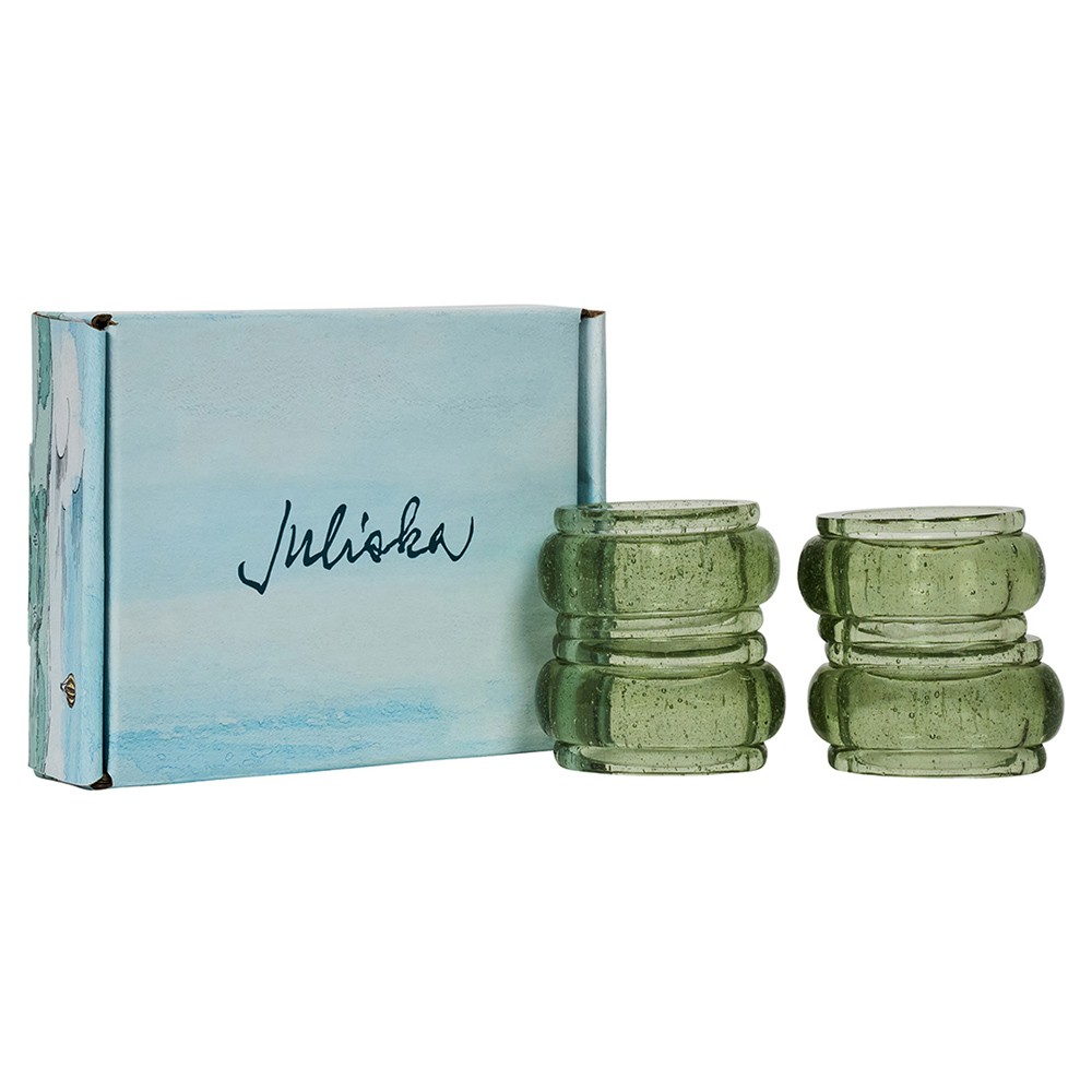 Juliska Provence French Country Basil Glass Napkin Ring - Set of 4