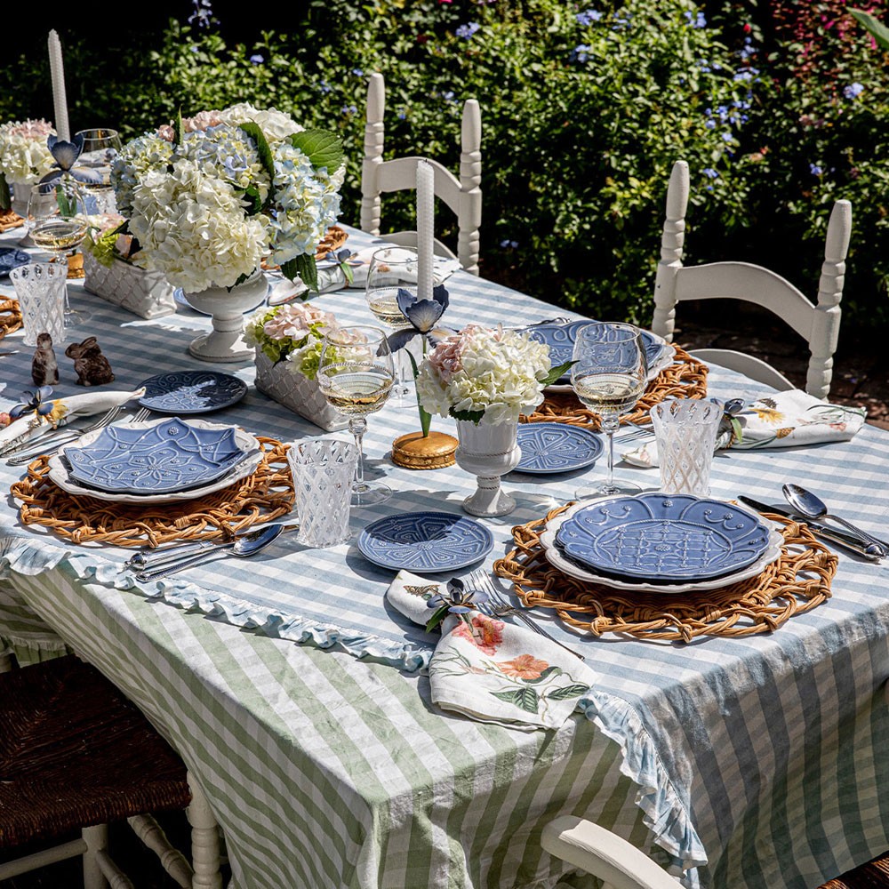 Juliska Jardins du Monde French Chambray Ceramic Cocktail Plate