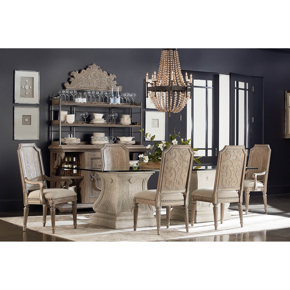 Maxwell Updated Traditional Beige Wood Dining Chair - Set of 2|