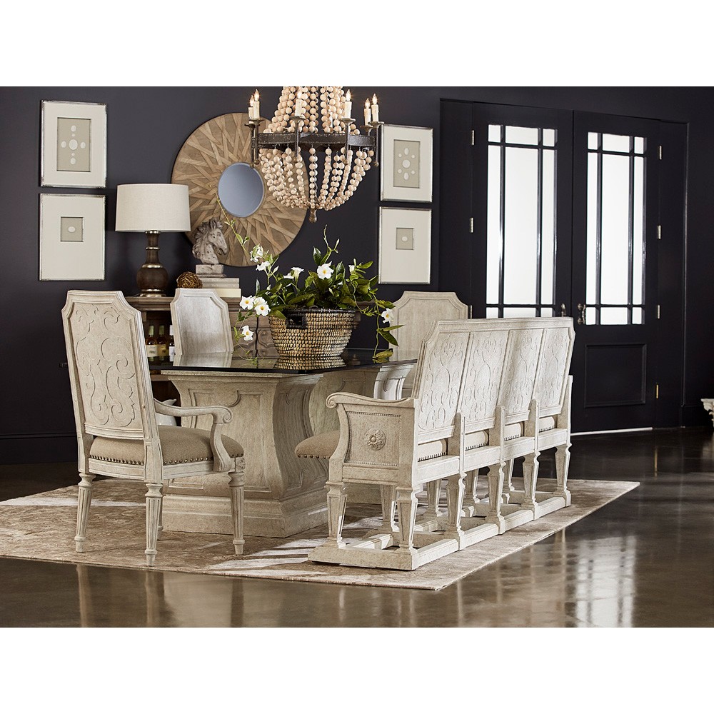 Maxwell Updated Traditional Beige Wood Dining Chair - Set of 2|