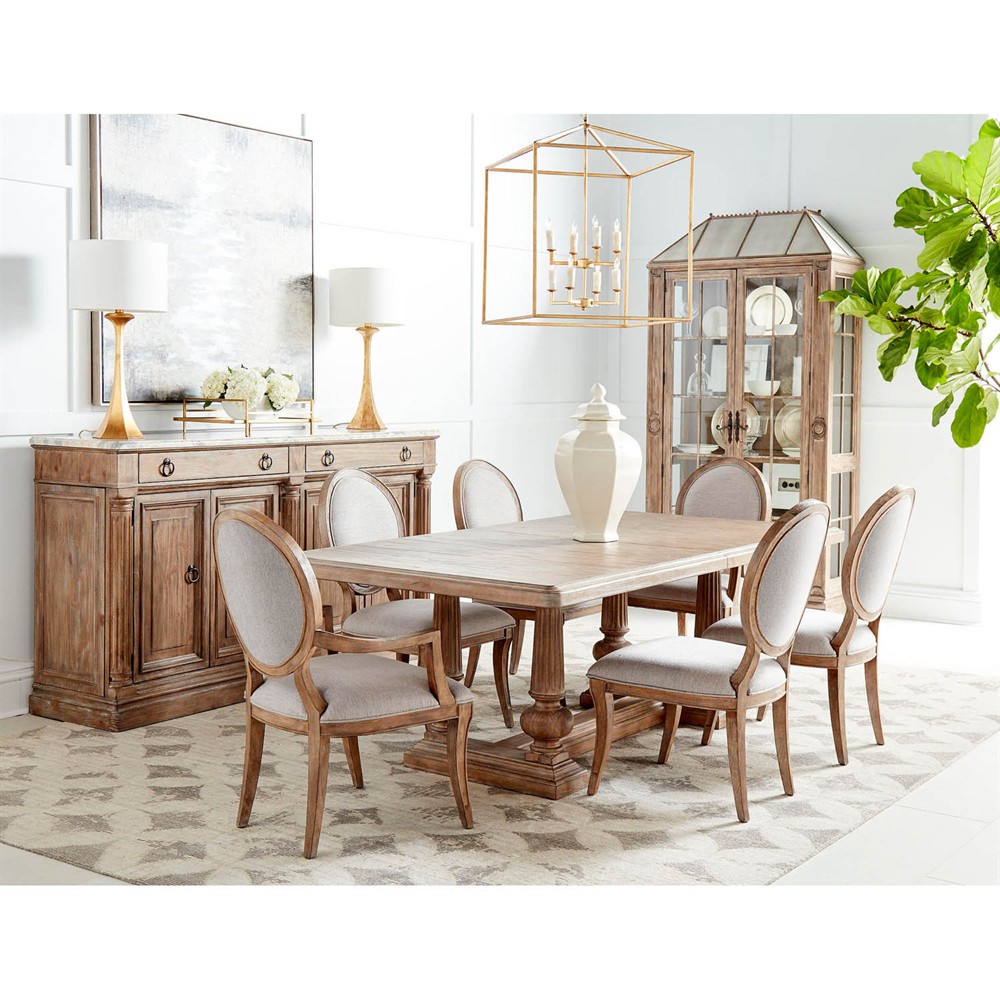 Massimo Updated Traditional Brown Pine Wood Display Cabinet|