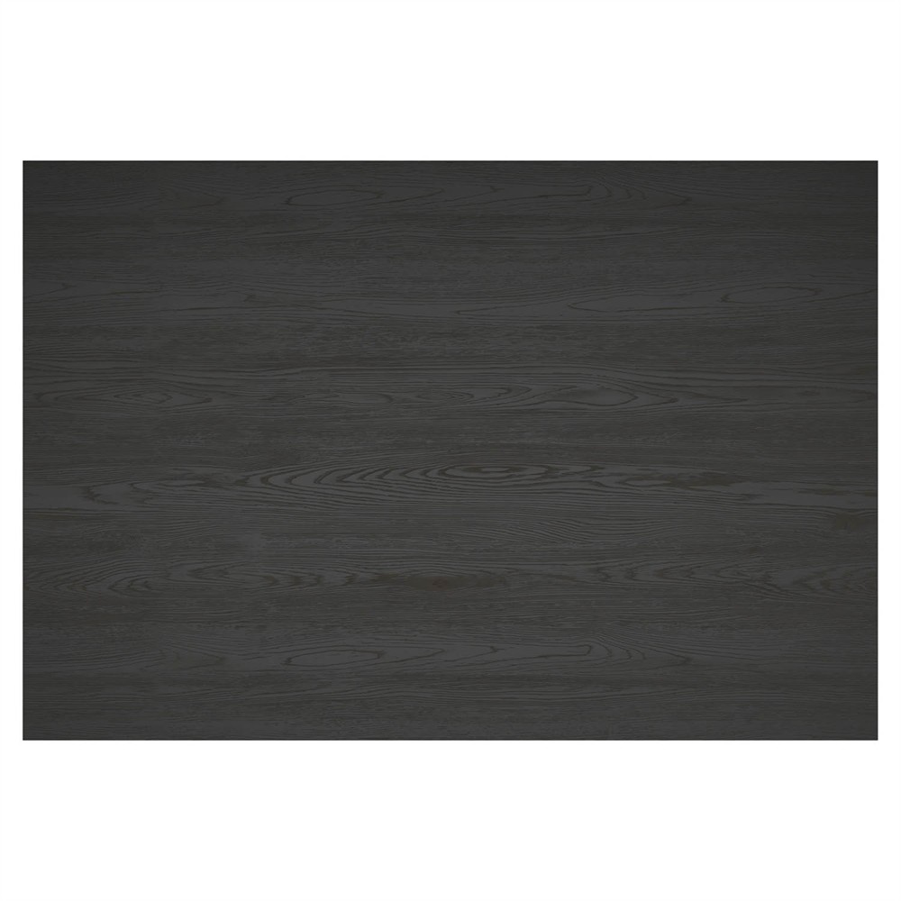 John Updated Traditional Black Pine Wood Rectangular Coffee Table|