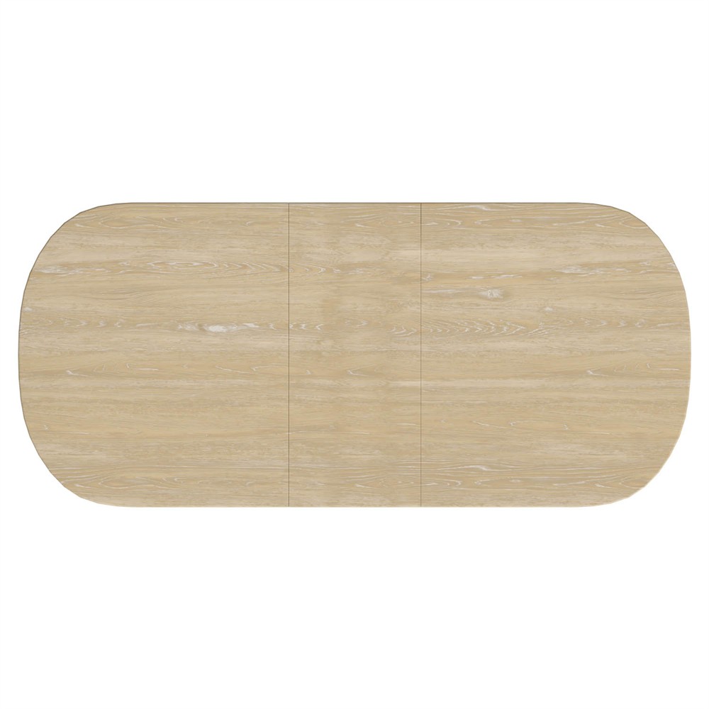 Eren Traditional Light Brown Wood Rectangular Extendable Dining Table - 82-102"|