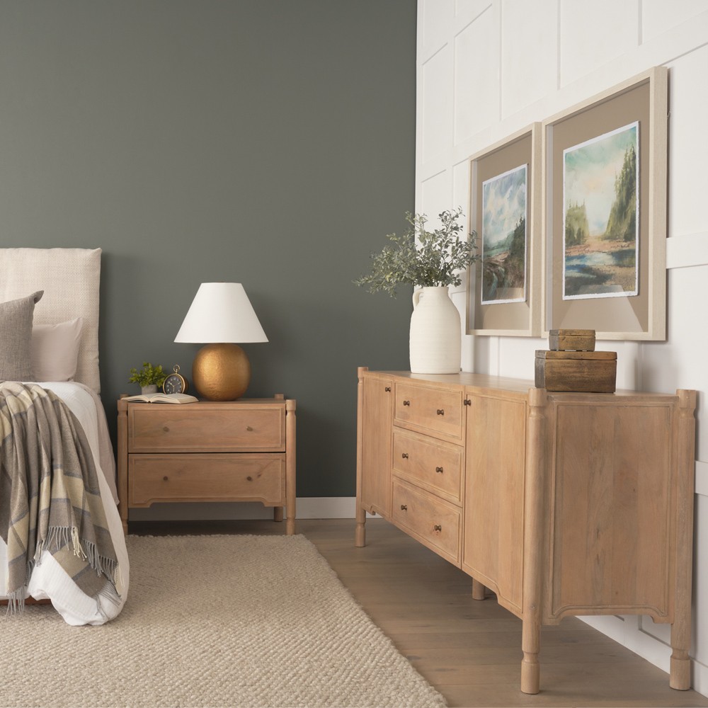 Joffrey Updated Traditional Brown Wood Sideboard|