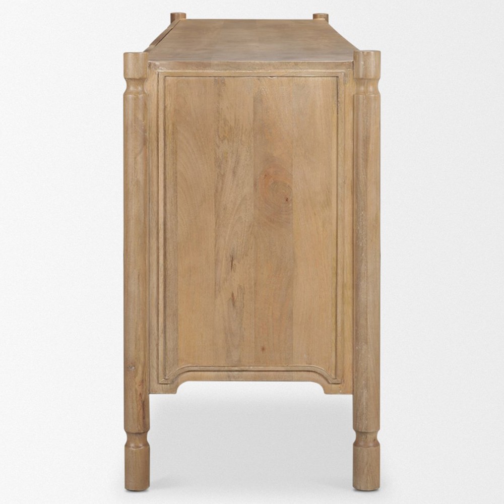 Joffrey Updated Traditional Brown Wood Sideboard|