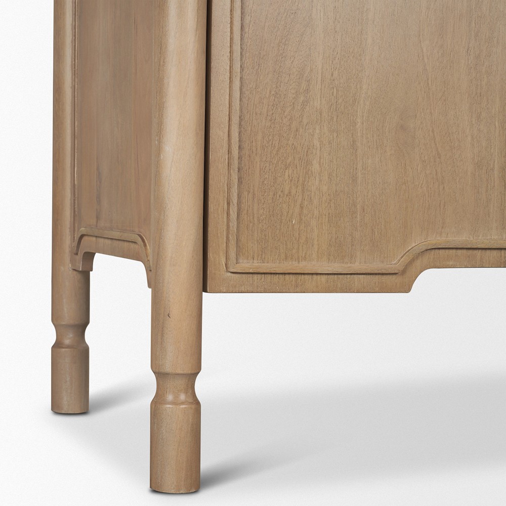Joffrey Updated Traditional Brown Wood Sideboard|