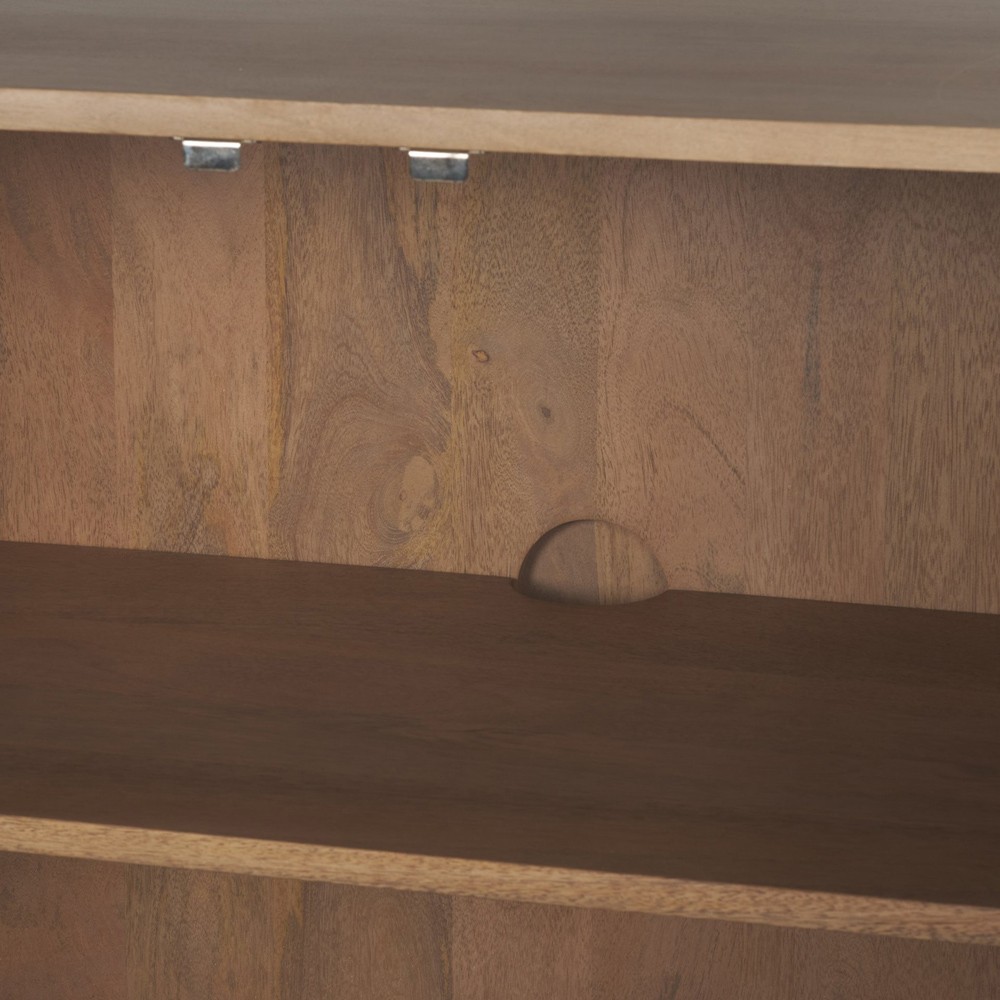 Joffrey Updated Traditional Brown Wood Bookcase|