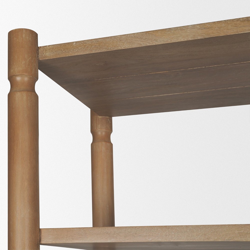 Joffrey Updated Traditional Brown Wood Bookcase|