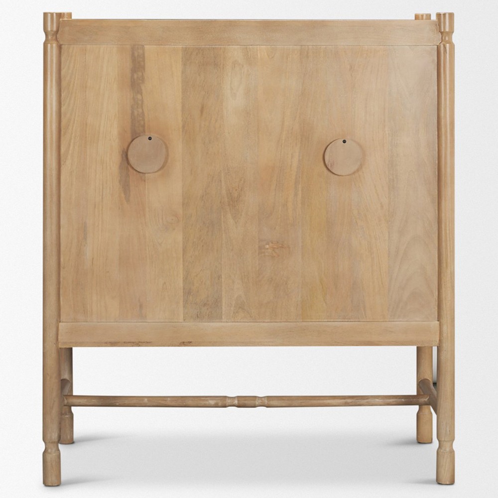 Joffrey Updated Traditional Brown Wood Bar Cabinet|
