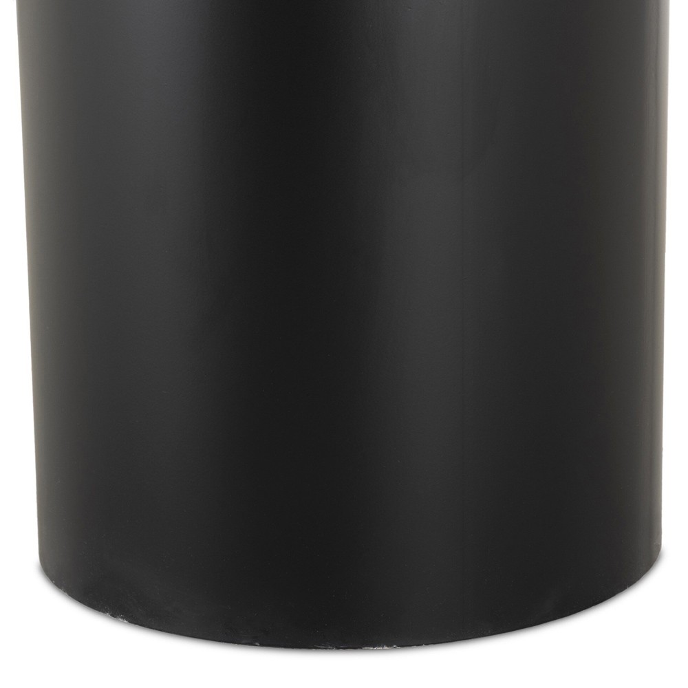 Gary French Country Black Marble Round Dining Table - 38"|