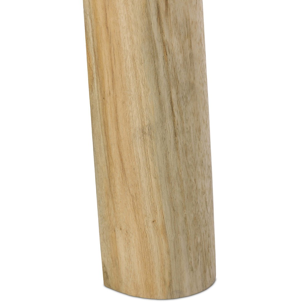 Daley Coastal Beach Natural Mango Round Coffee Table|