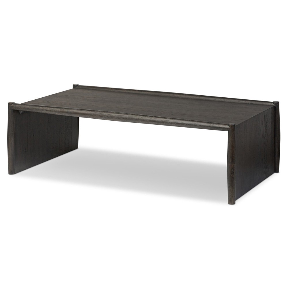 Genesis Rustic Lodge Black Oak Rectangular Coffee Table|