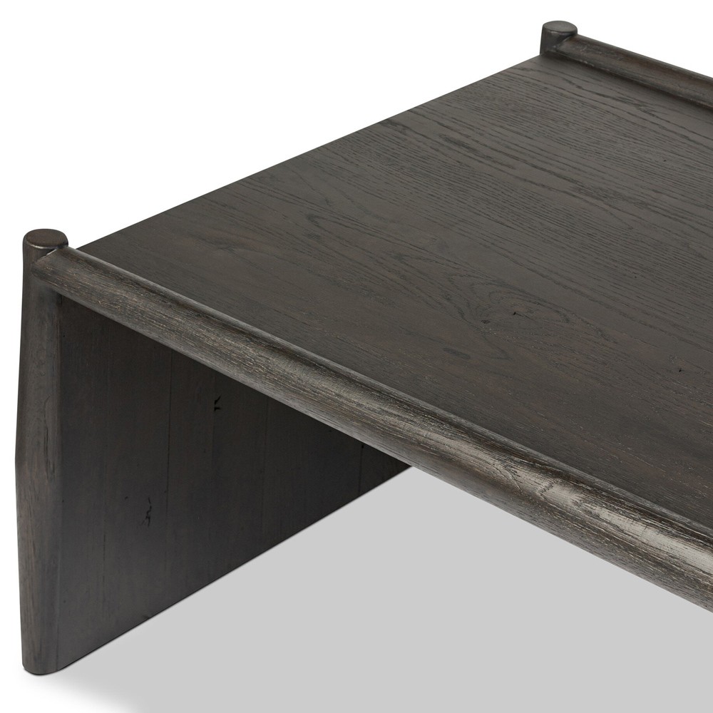 Genesis Rustic Lodge Black Oak Rectangular Coffee Table|