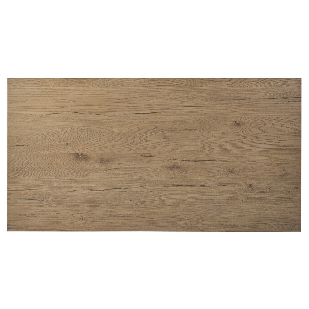 Delia Rustic Lodge Light Brown Oak Rectangular Coffee Table|