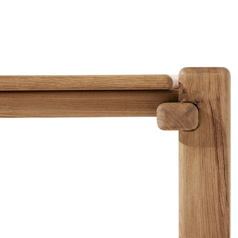 Riona Rustic Lodge Natural Reclaimed Oak Square Coffee Table|