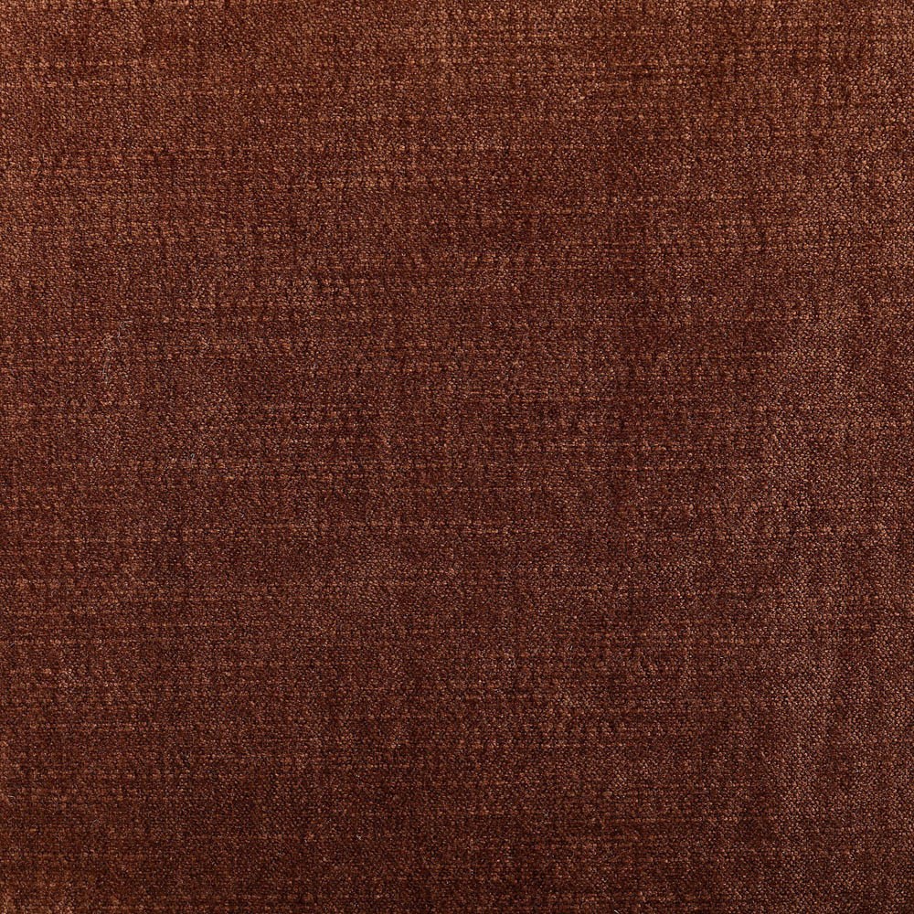 Zena Modern Classic Rust Velvet Round Ottoman|