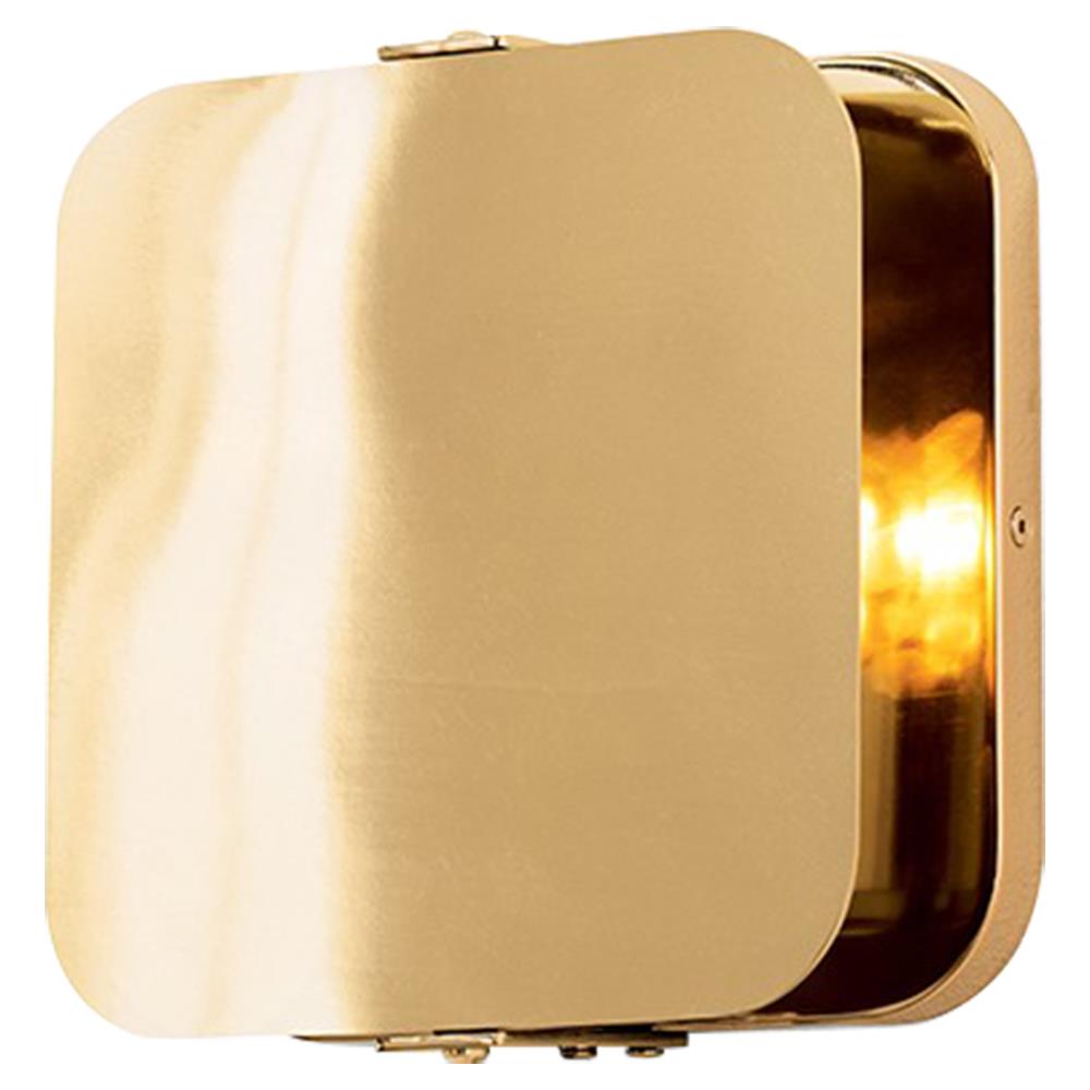 Mercury Modern Pivot Antique Brass Compact Sconce|