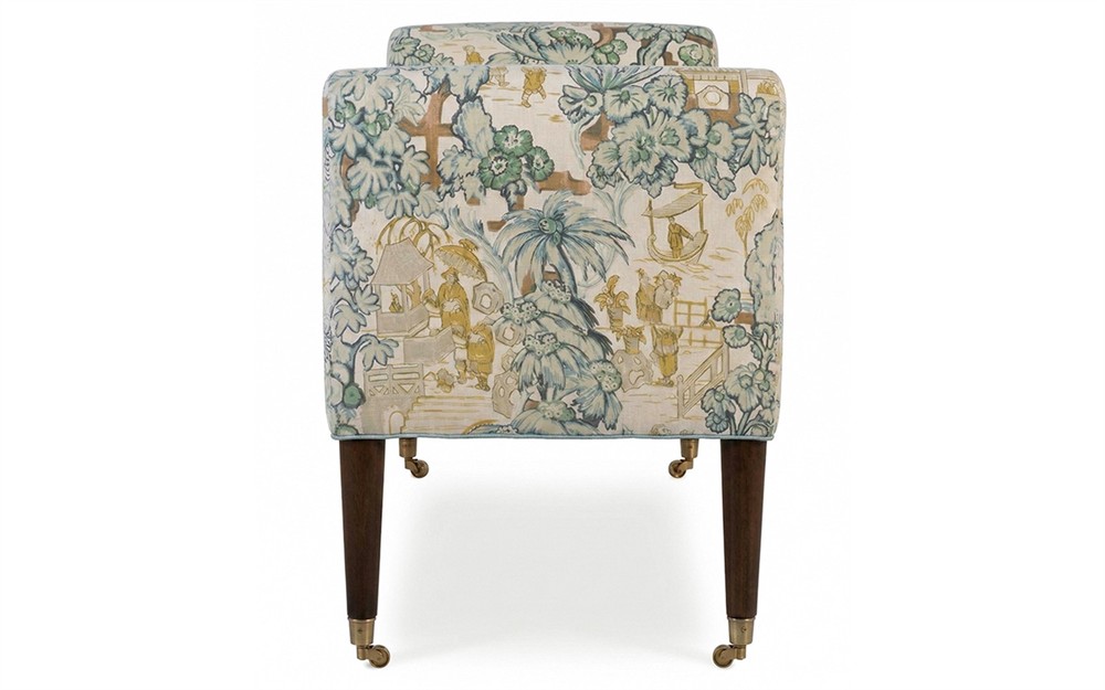 Oxford Willow Green Toile Bench|