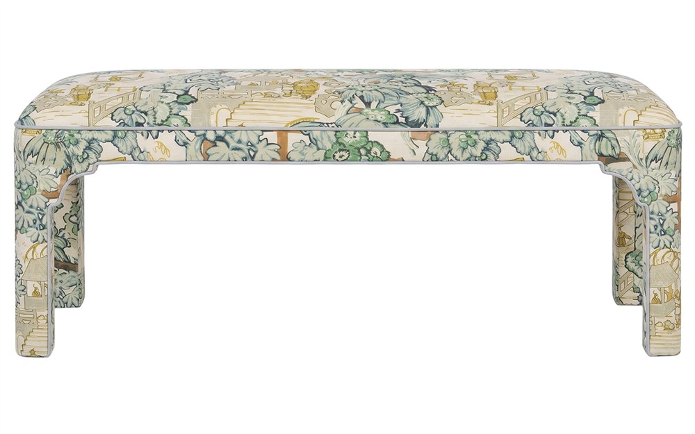 Emerson Willow Green Toile Bench|