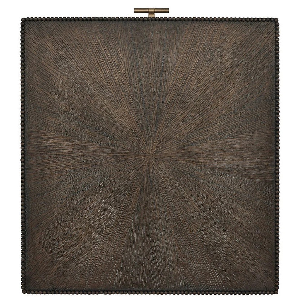 Shara Updated Traditional Brown Oak Square End Table|