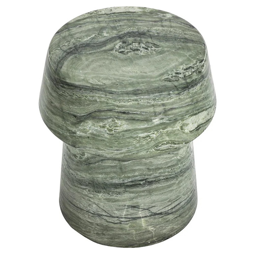 Ariston Modern Classic Sage Green Concrete End Table|