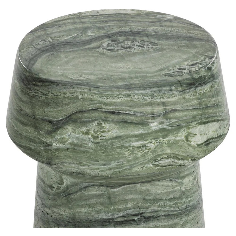 Ariston Modern Classic Sage Green Concrete End Table|