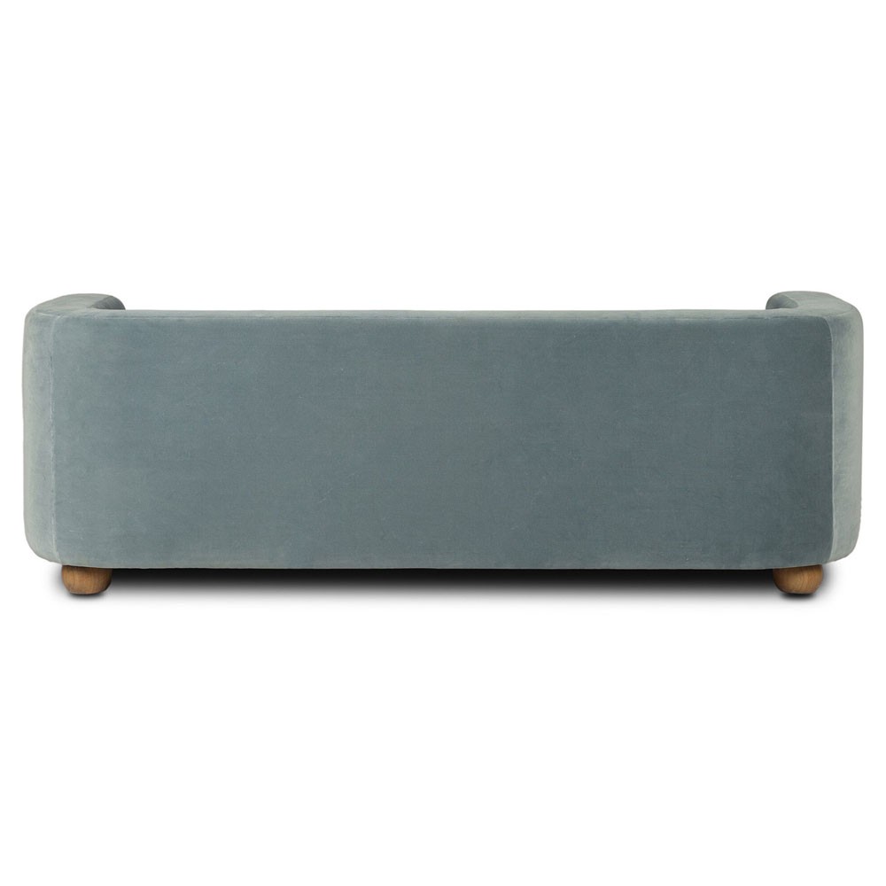 Jessie Modern Classic Teal Velvet Performance Sofa - 84"|