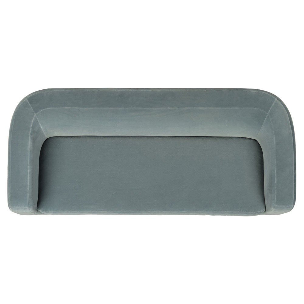 Jessie Modern Classic Teal Velvet Performance Sofa - 84"|