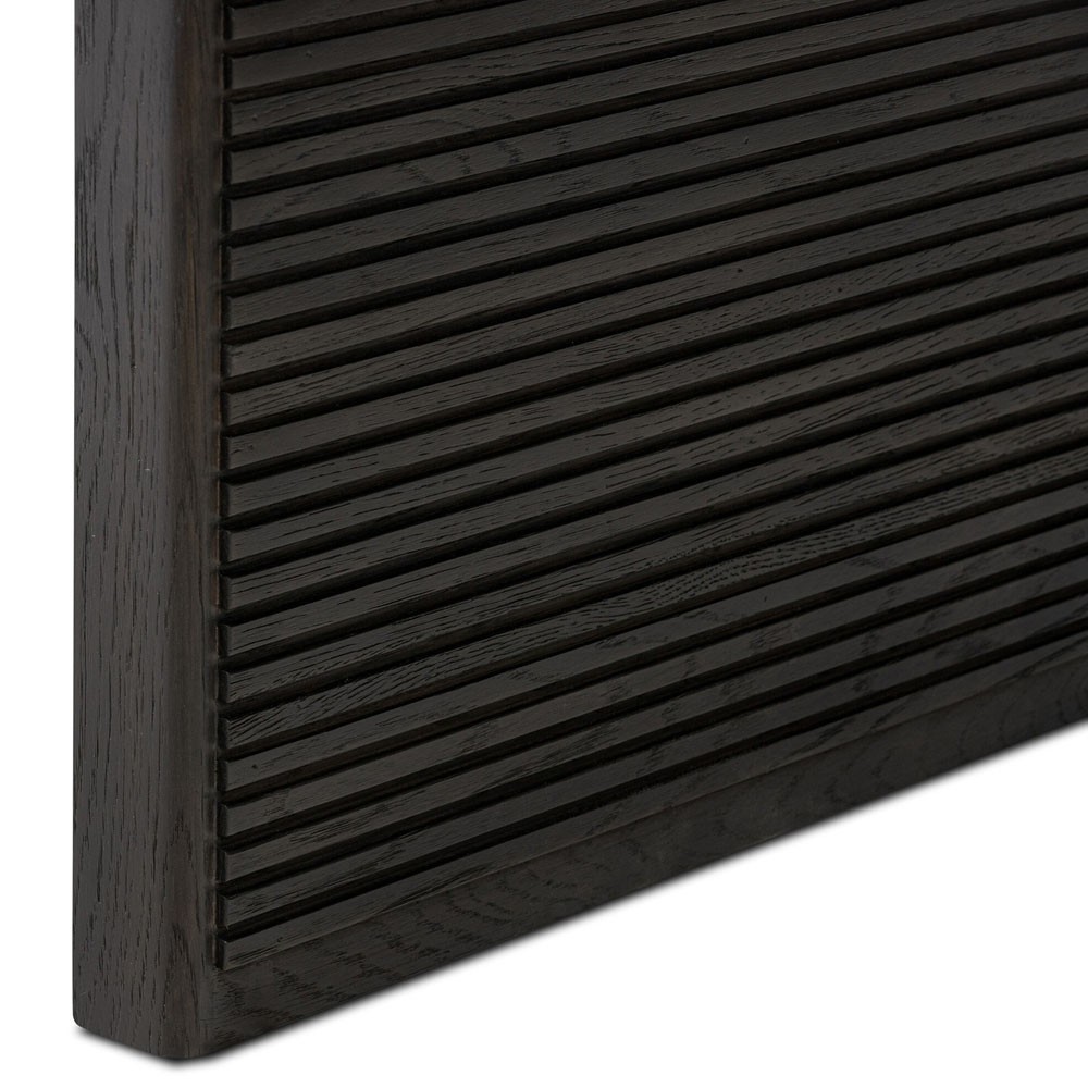 Lana Rustic Lodge Black Oak Wood Rectangular End Table|