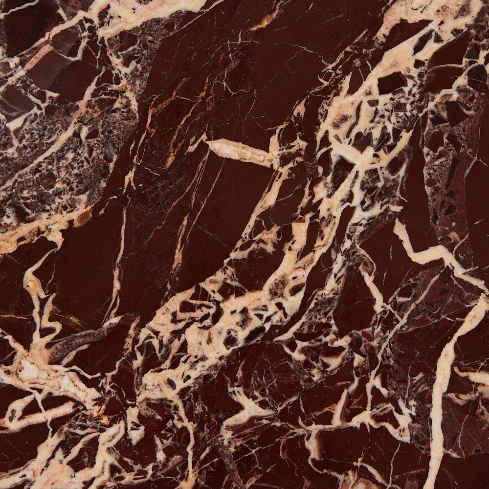 Reeves Modern Classic Garnet Marble Round Drink Table|