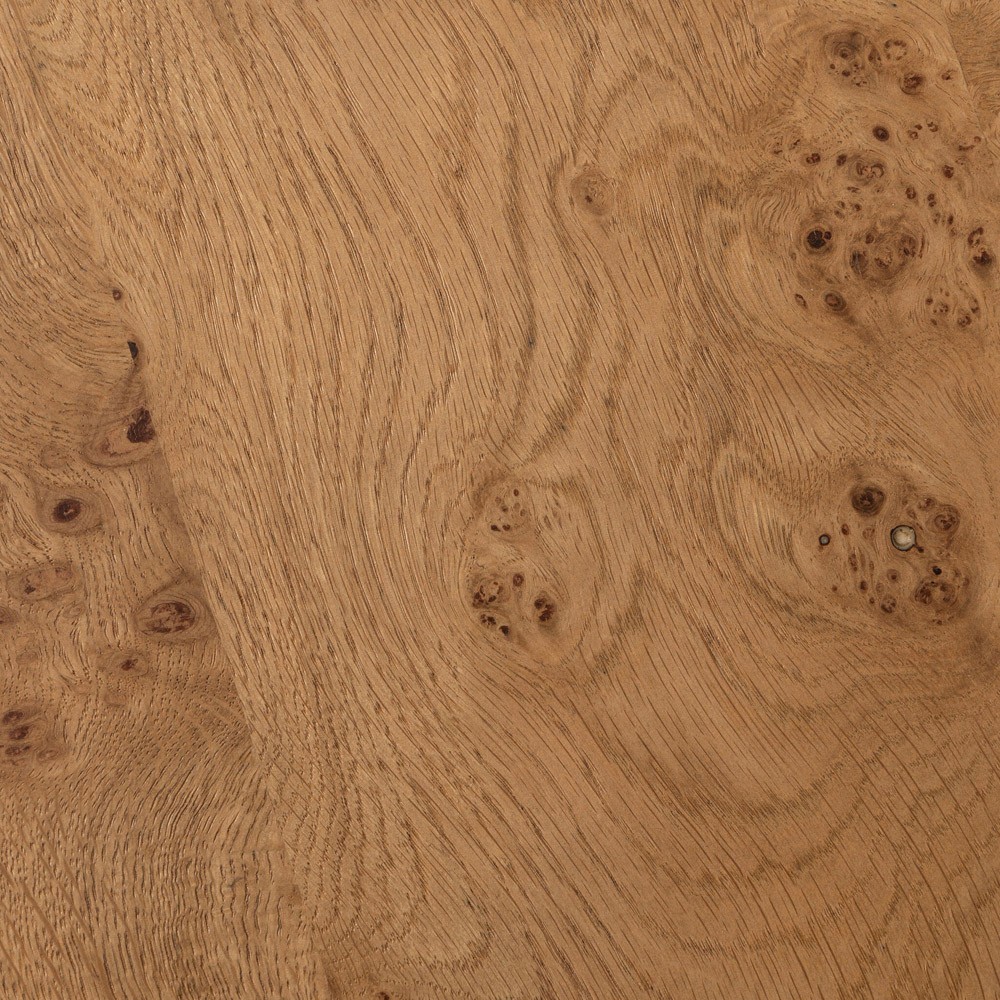 Rue Modern Classic Brown Burl Round Coffee Table|