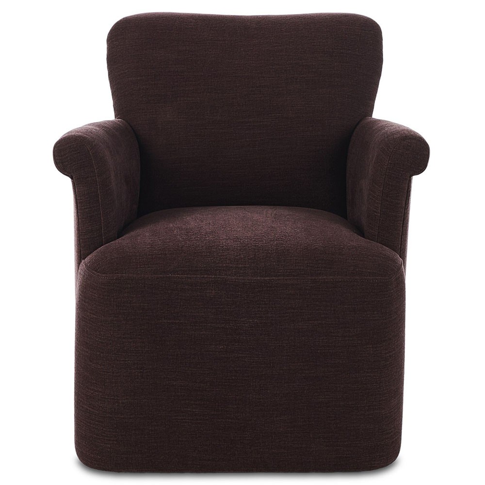 Camellia Laughlin Plum Swivel Chair|
