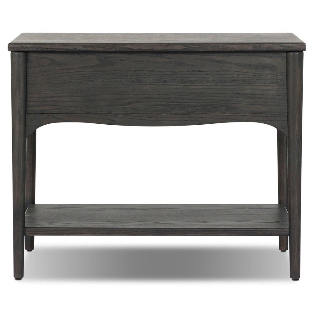 Lizzy Smoked Black Oak Nightstand|