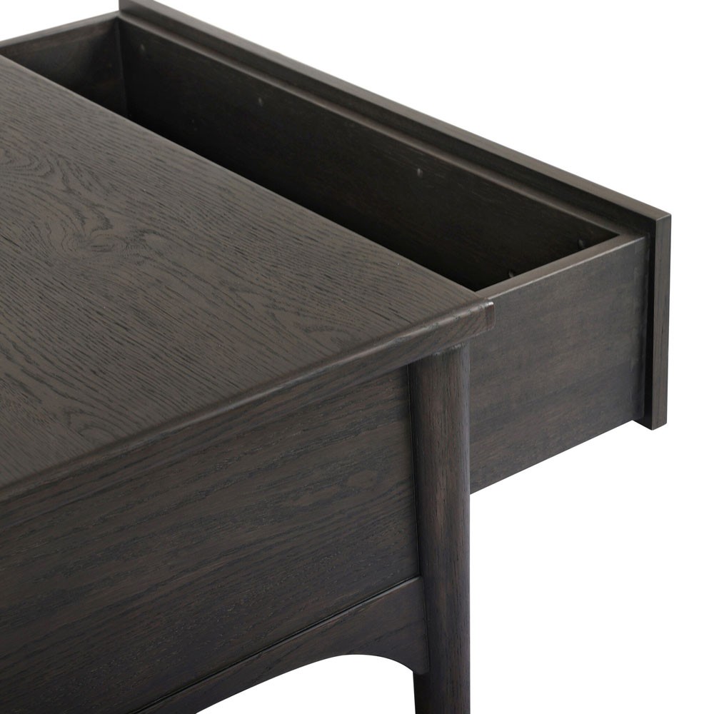 Lizzy Smoked Black Oak Nightstand|