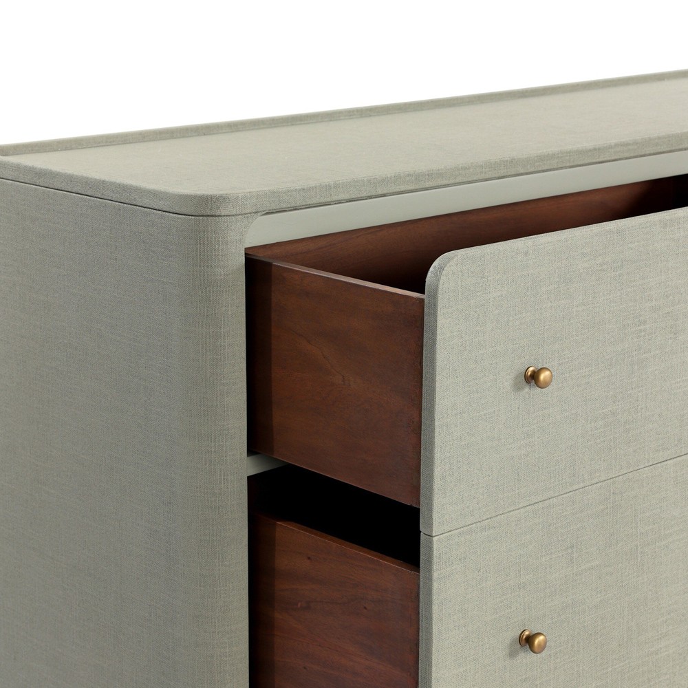 Paula Laurel Sage Linen Double Dresser|
