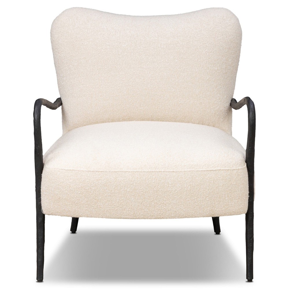 Tarah Crete Sand Arm Chair|
