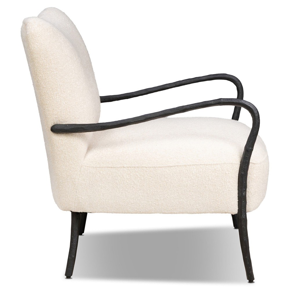 Tarah Crete Sand Arm Chair|