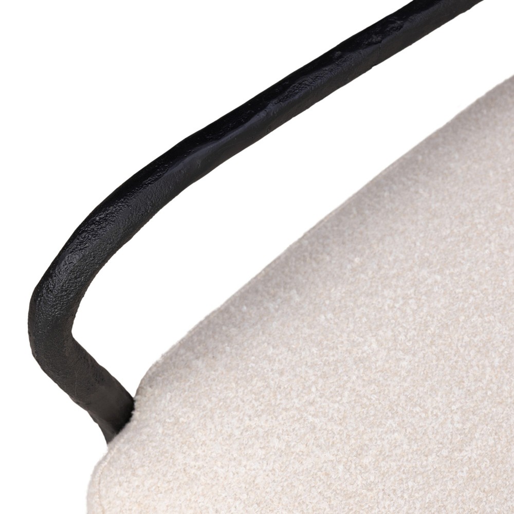 Tarah Crete Sand Arm Chair|