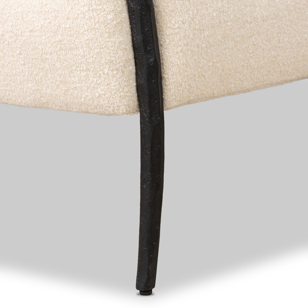 Tarah Crete Sand Arm Chair|