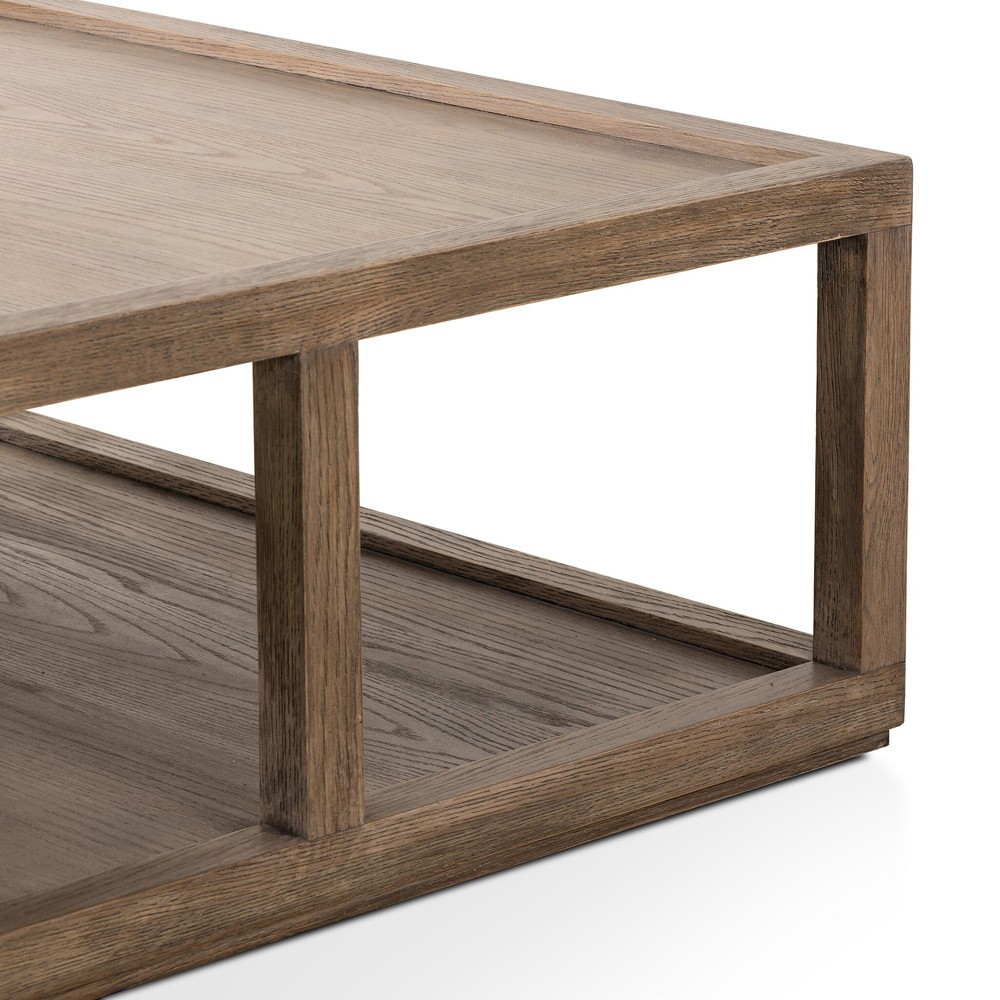 Cally Modern Classic Natural Oak Square Coffee Table|