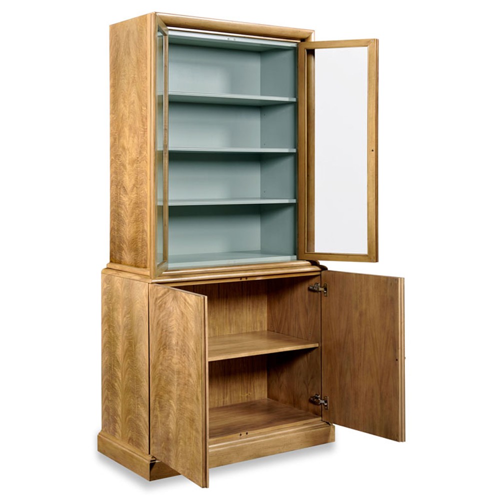 Cole Modern Classic Auden Brown Wood Display Cabinet|