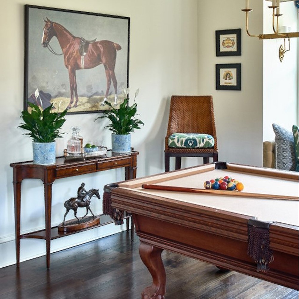 Marseille French Country Bordeaux Brown Acacia Console Table|