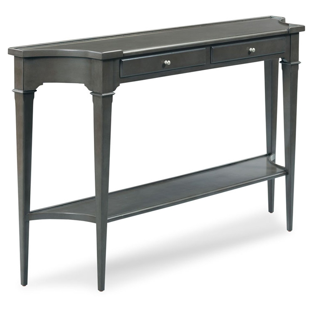 Marseille French Country Charcoal Acacia Console Table|