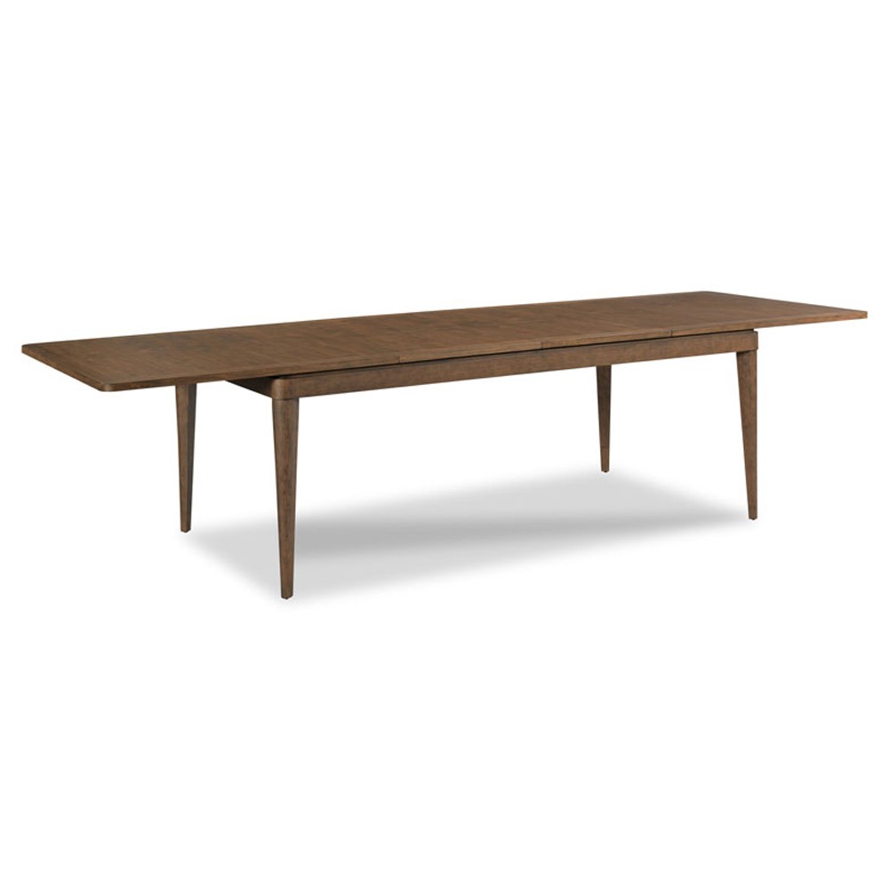 Laramie Modern Classic Brown Wood Extendable Rectangular Dining Table - 78-122"|