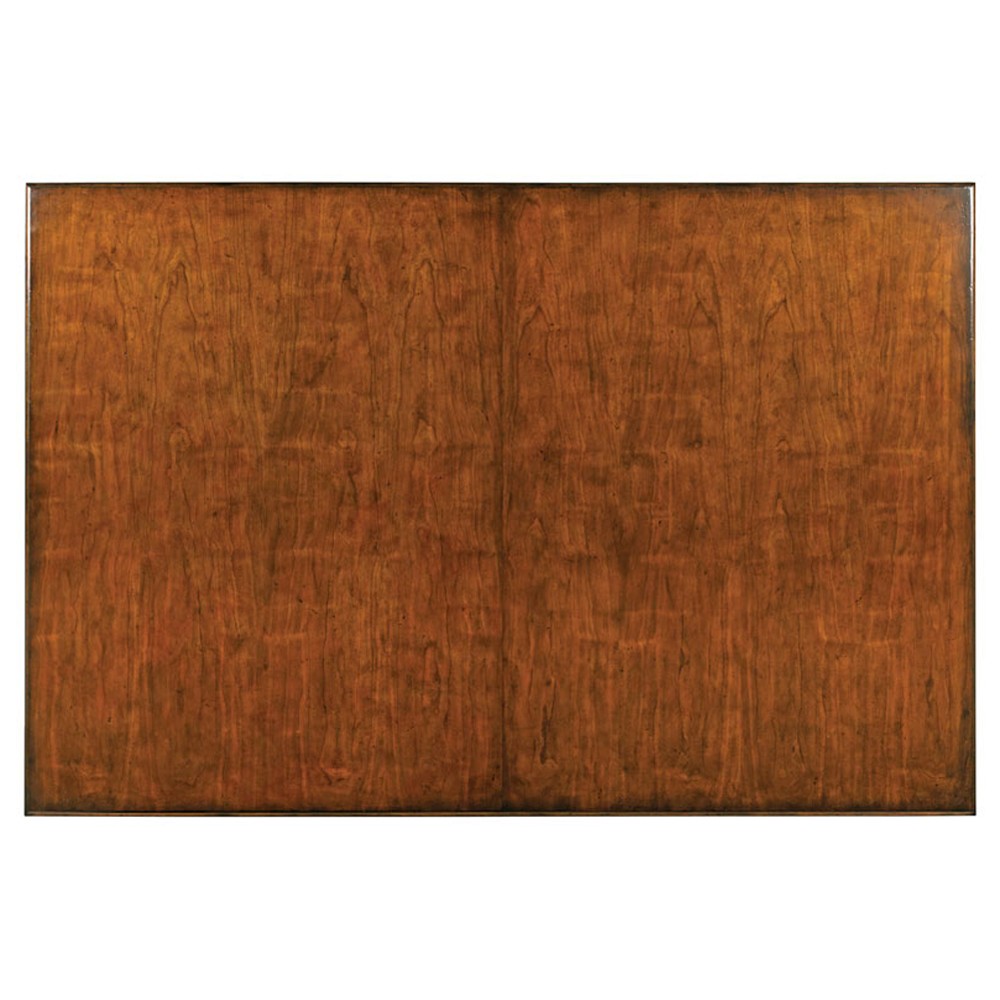 Marseille French Bordeaux Brown Wood Extendable Dining Table - 60-104"|