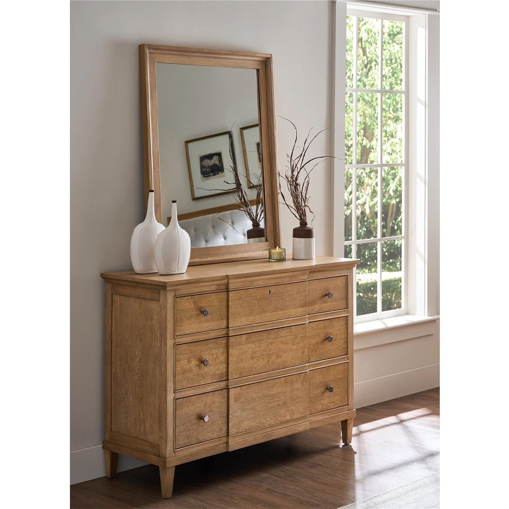Adelaide Updated Traditional Brindle Birch Wood Dresser | Kathy