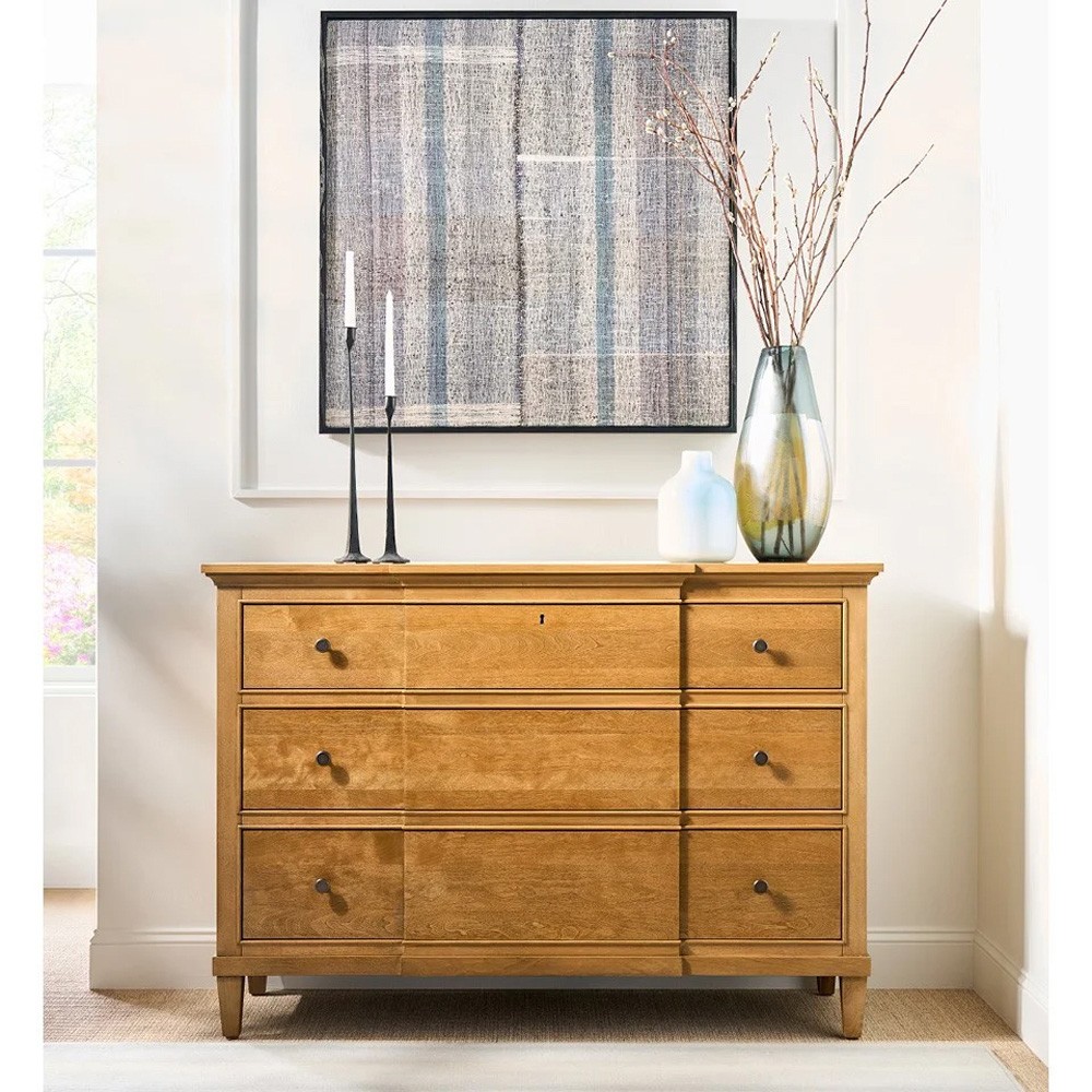 Adelaide Updated Traditional Brindle Birch Wood Dresser | Kathy