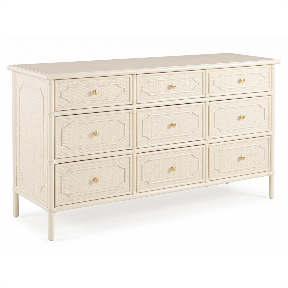 white coastal dresser Heritage Coast 7 Drawer Ava Coastal Beach Antique White